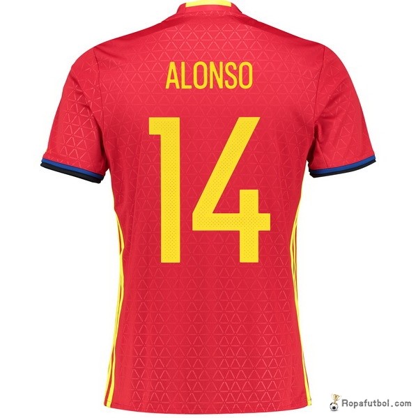 Camiseta España Replica Primera Ropa Alonso 2016 Rojo